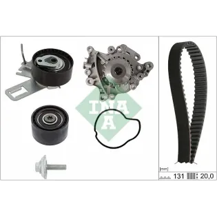 Schaeffler INA 530076030 Bomba de agua + kit correa distribución
