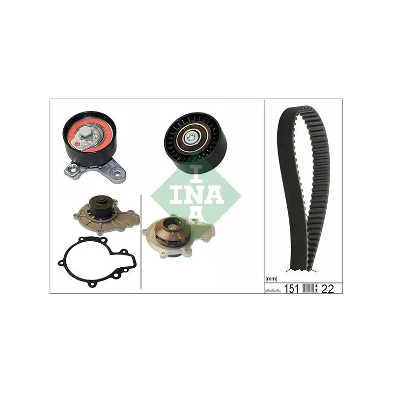 Schaeffler INA 530057230 Bomba de agua + kit correa distribución