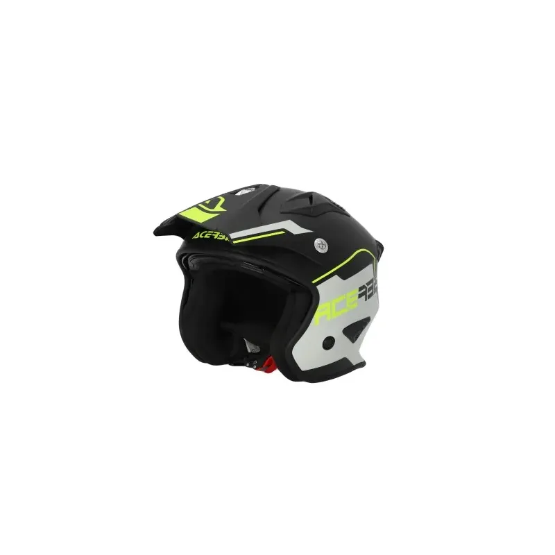 Casco Acerbis Jet Aria 22-06 blanco y amarillo fluor 0025055.457