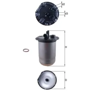 MAHLE KL1132D Filtro combustible