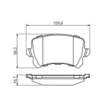 BOSCH 0986494344 Juego de pastillas de freno