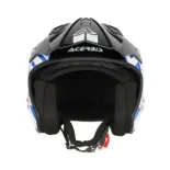 Casco Acerbis Jet Aria Graphic Sport 22-06 color blanco, azul y rojo glossy 0026602.034