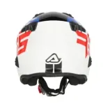 Casco Acerbis Jet Aria Graphic Sport 22-06 color blanco, azul y rojo glossy 0026602.034