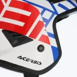 Casco Acerbis Jet Aria Graphic Sport 22-06 color blanco, azul y rojo glossy 0026602.034