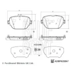 BLUE PRINT ADBP420067 Juego de pastillas de freno