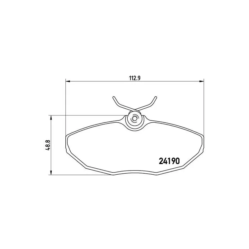 BREMBO P36015 Juego de pastillas de freno