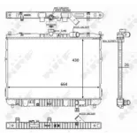 NRF 59046 Radiador, refrigeración del motor