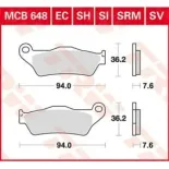 Pastillas de freno moto TRW MCB648SI