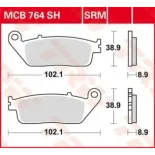 Pastillas de freno moto TRW MCB764SH