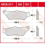 Pastillas de freno moto TRW MCB671SH