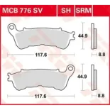 Pastillas de freno delantero moto TRW MCB776SV