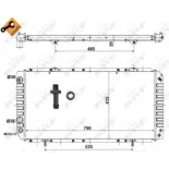 NRF 52062 Radiador, refrigeración del motor