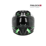 Casco integral Acerbis X-Way Homologación 22-06 negro y verde 0026016.325