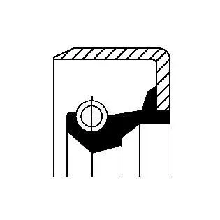 CORTECO 01002480B Retén para ejes, caja de cambios manual