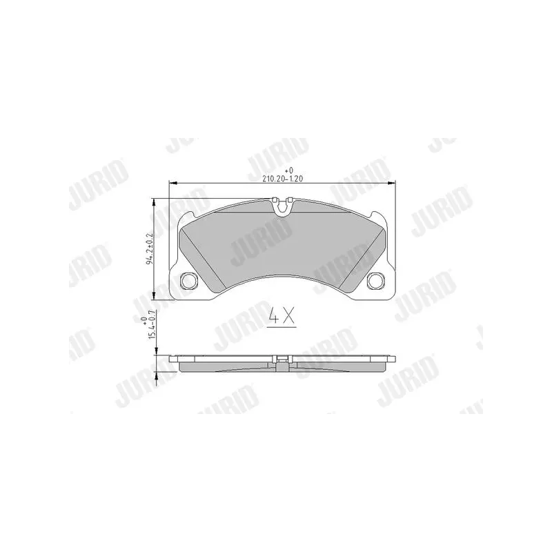 JURID 573329J Juego de pastillas de freno