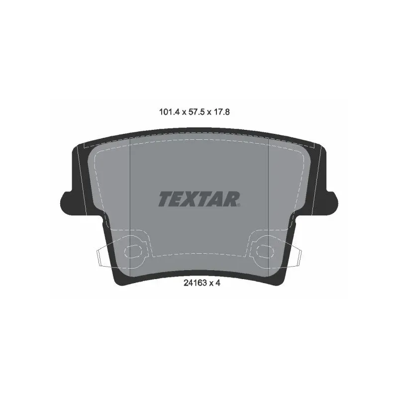 TEXTAR 2416301 Juego de pastillas de freno