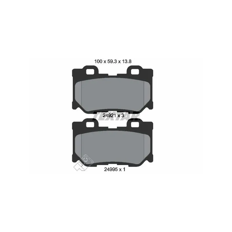 TEXTAR 2492101 Juego de pastillas de freno