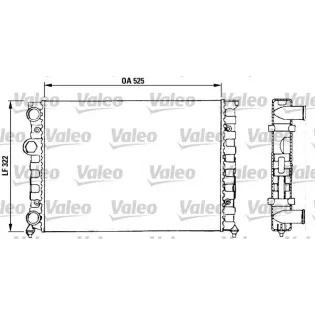 VALEO 730504 Radiador, refrigeración del motor