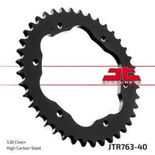 Corona moto JT Sprockets de acero de 40 dientes JTR763.40