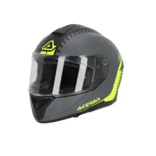 Casco integral Acerbis Krapon 22-06 gris y amarillo 0024663.290