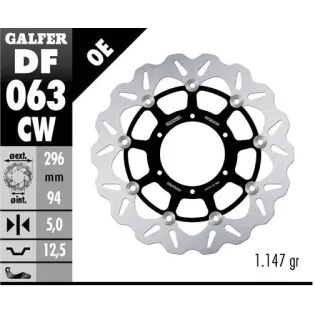 Disco freno moto Galfer flotante Wave completo 296