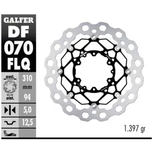 Disco freno moto flotante Galfer Qubic 310x5mm DF0