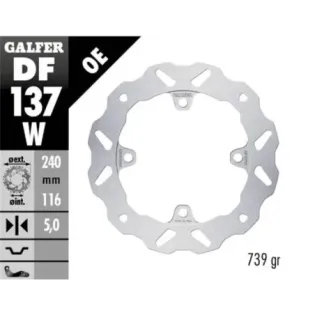 Disco de freno Trasero Honda CBR 600RR Galfer  DF137W