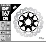 Disco freno moto Galfer flotante Wave completo 300