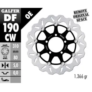 Disco freno moto Galfer flotante Wave completo 310