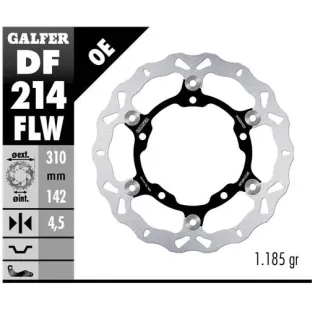 Disco freno moto Galfer Wave flotante 10x4.5mm DF2