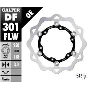 Disco freno moto Galfer Wave flotante 250x3mm DF30