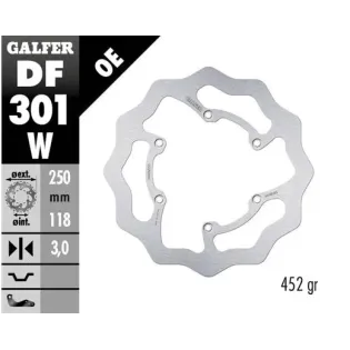 Disco freno moto Galfer Wave fijo 250x3mm DF301W