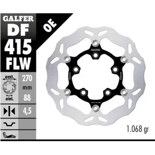 Disco freno moto Galfer Wave flotante 270x4.5mm DF