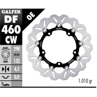 Disco freno moto Galfer Wave flotante 298x4.5mm DF