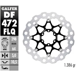 Disco freno moto flotante Galfer Qubic 300x5mm DF4