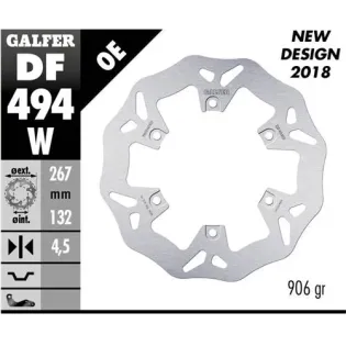 Disco freno moto Galfer Wave fijo 267x4.5mm DF494W