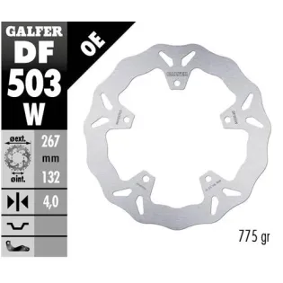 Disco freno moto Galfer Wave fijo 267x4mm DF503W