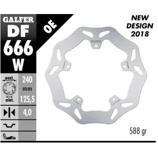 Disco freno moto Galfer Wave fijo 240x4mm DF666W