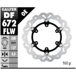 Disco freno moto Galfer Wave flotante 300x4mm DF67