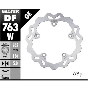Disco freno moto Galfer Wave fijo 265x5mm DF763W