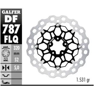 Disco freno moto flotante Galfer Qubic 320x5mm DF7