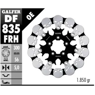 Disco freno moto Galfer Skull sign flotante DF835F