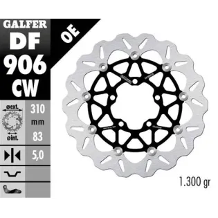 Disco freno moto Galfer Wave flotante completo DF9