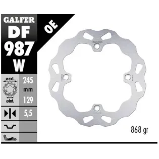 Disco freno moto Galfer Wave fijo 245x5.5mm DF987W