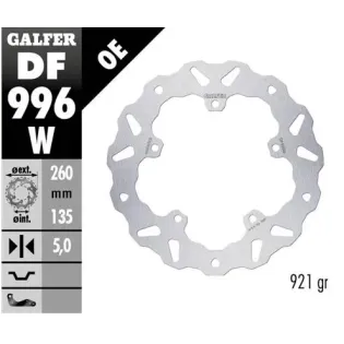 Disco freno moto Galfer Wave fijo 260X5mm DF996W