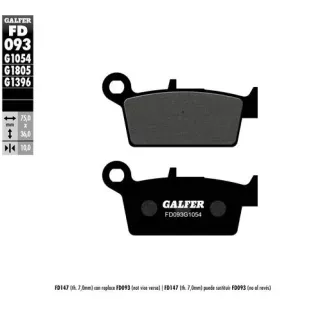 Pastillas de freno moto Galfer semi metal FD093G10