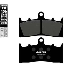 Pastillas de freno moto Galfer semi metal FD156G10