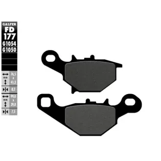 Pastillas de freno moto Galfer semi metal FD177G10