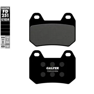 Pastillas de freno moto Galfer semi metal FD251G10