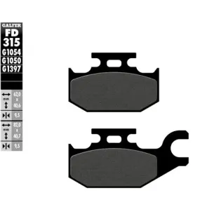 Pastillas de freno moto Galfer semi metal FD315G10